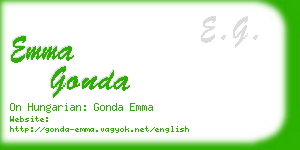 emma gonda business card